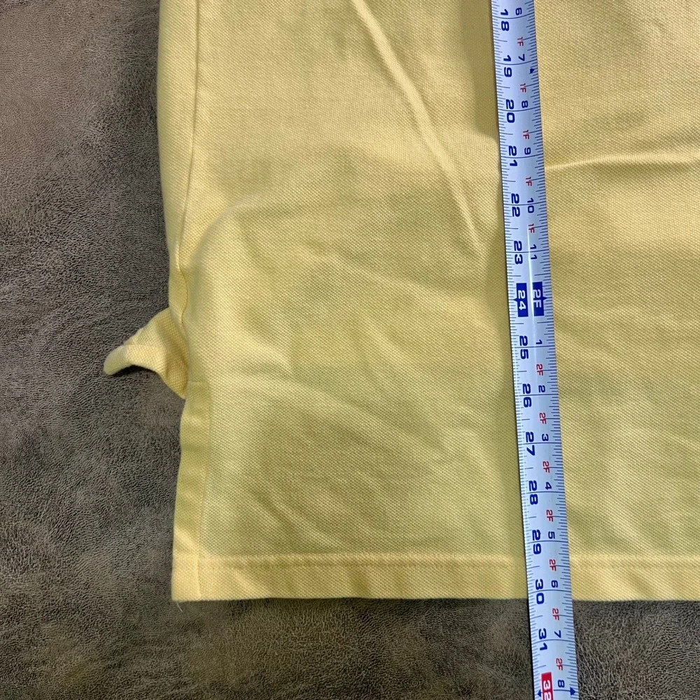 Country Cottons Polo Shirt Mens‎ XL Yellow Notre Dame Monogram Club Hoffman VTG